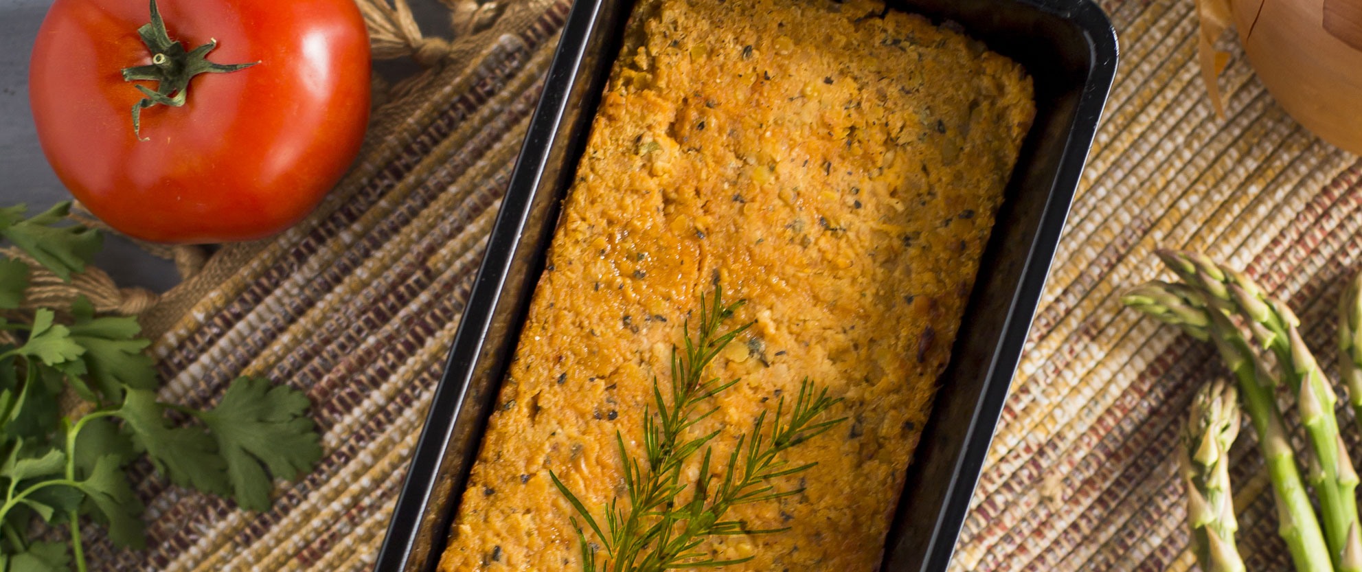 ecoLife Red Lentil Loaf with Asparagus - ecoLife