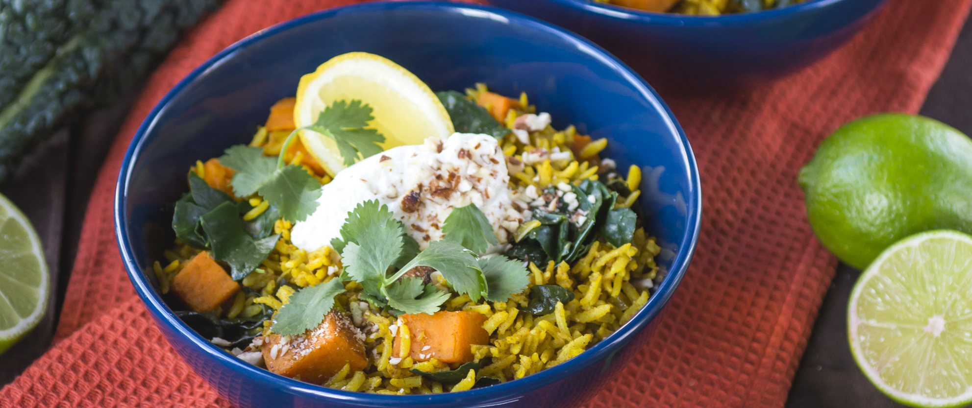 Kale, Sweet Potato and ecoLife Quick Cook Brown Basmati Rice Pilaf - ecoLife