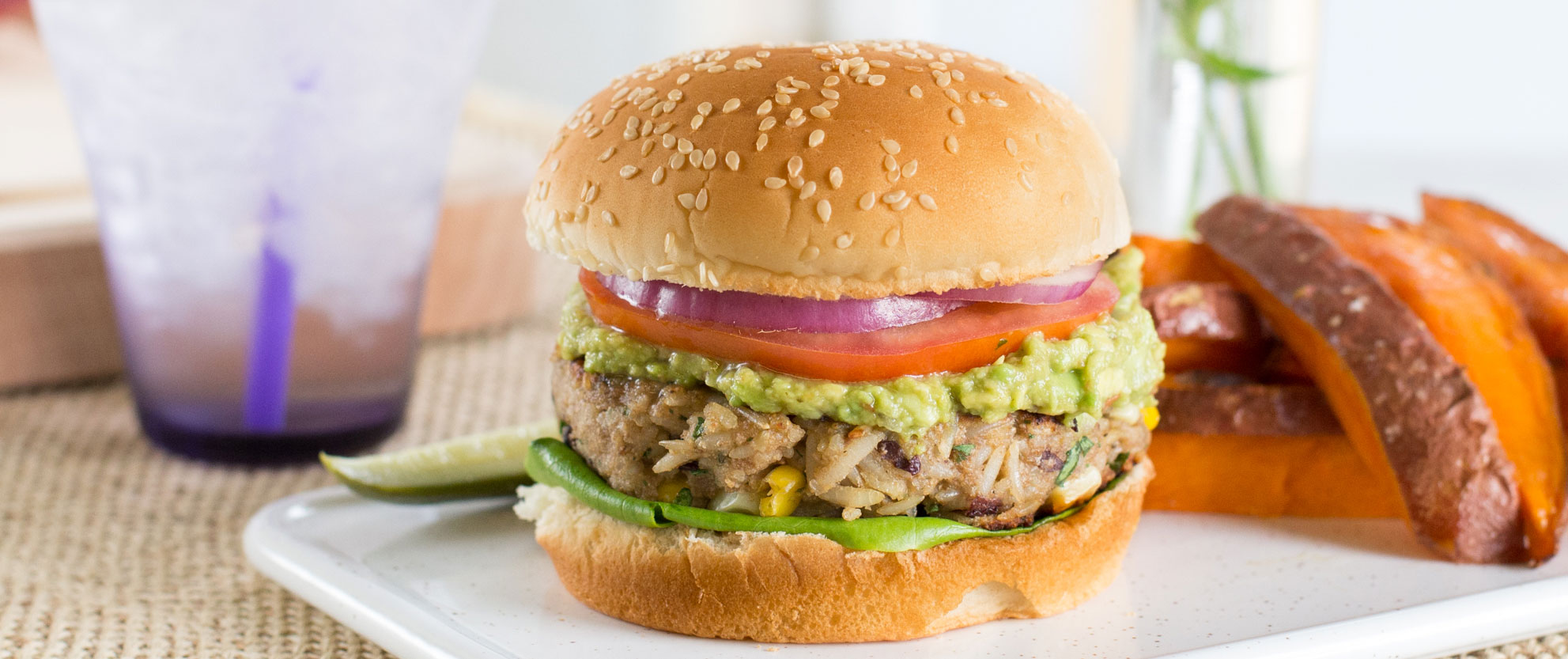 ecoLife® Organic Quick Cook Brown Rice and Pinto Bean Burger - ecoLife