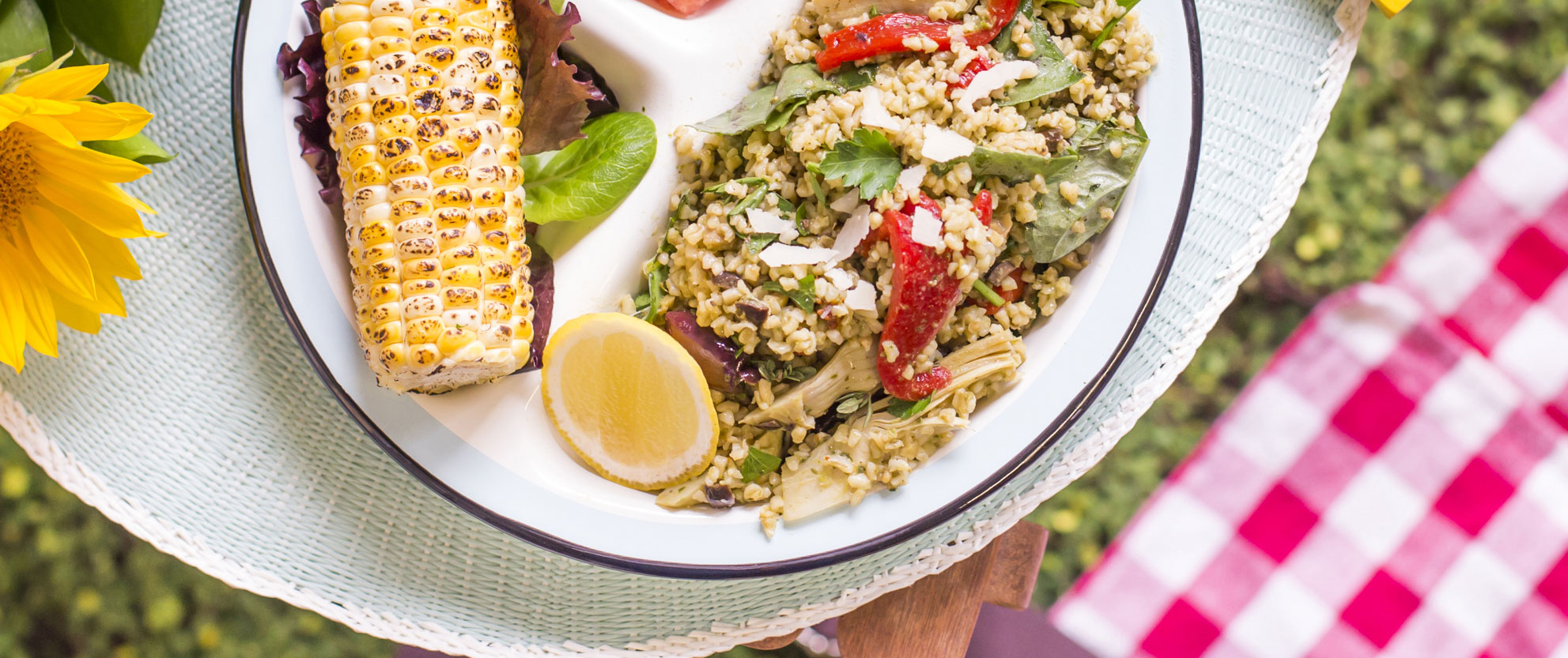 ecoLife® Organic Freekeh Salad with Marinated Olives, Artichokes, and Kale Pesto - ecoLife