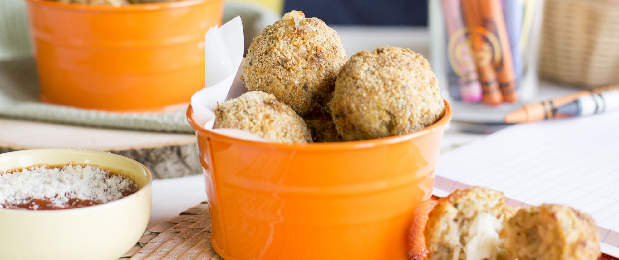 ecoLife® Organic Quick Cook Brown Rice and Mozzarella Balls - ecoLife