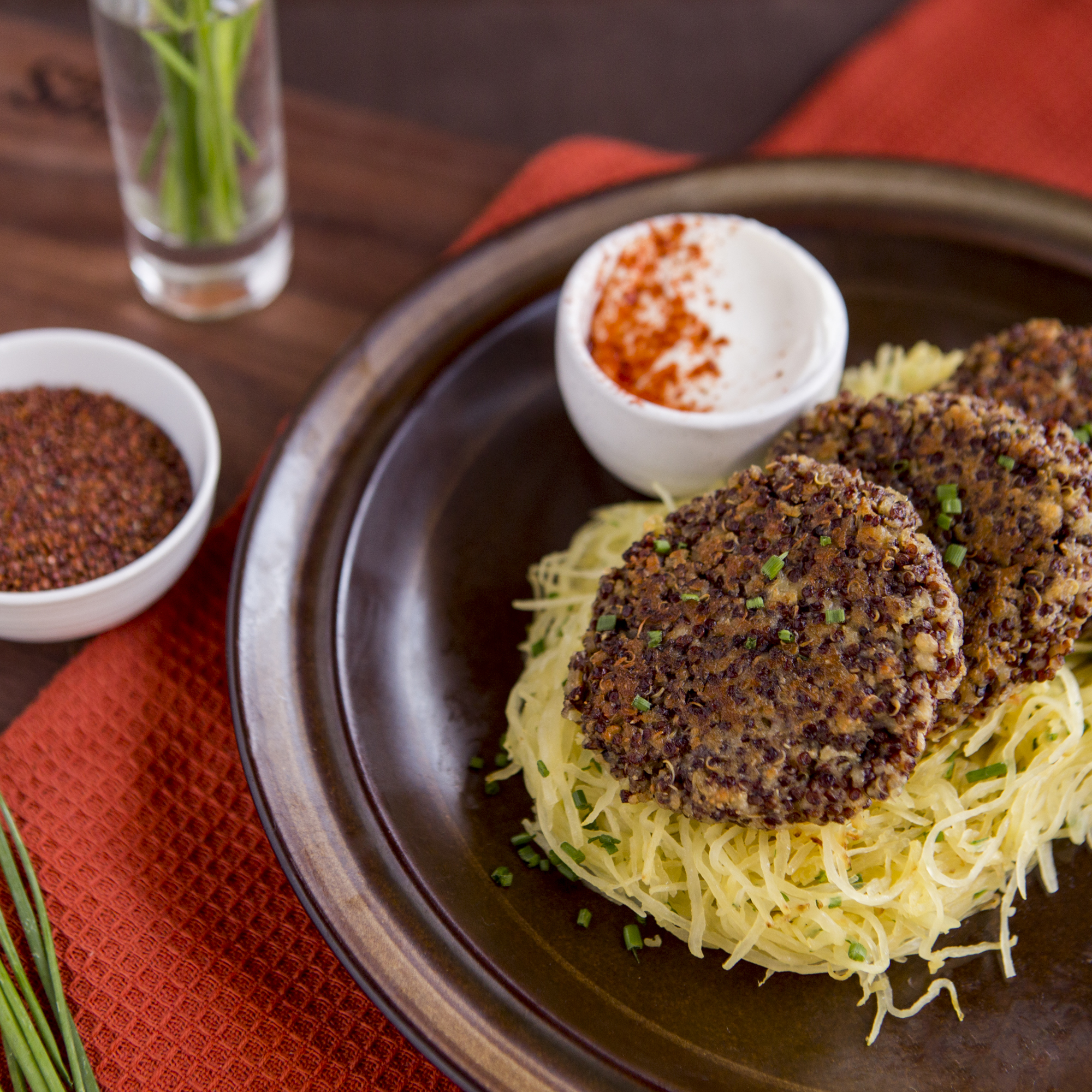 Red Quinoa Cakes