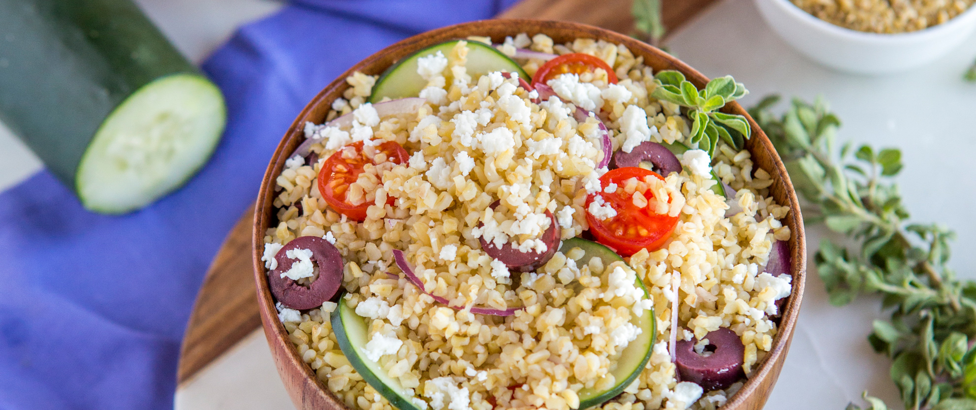 Greek Freekeh Salad - ecoLife