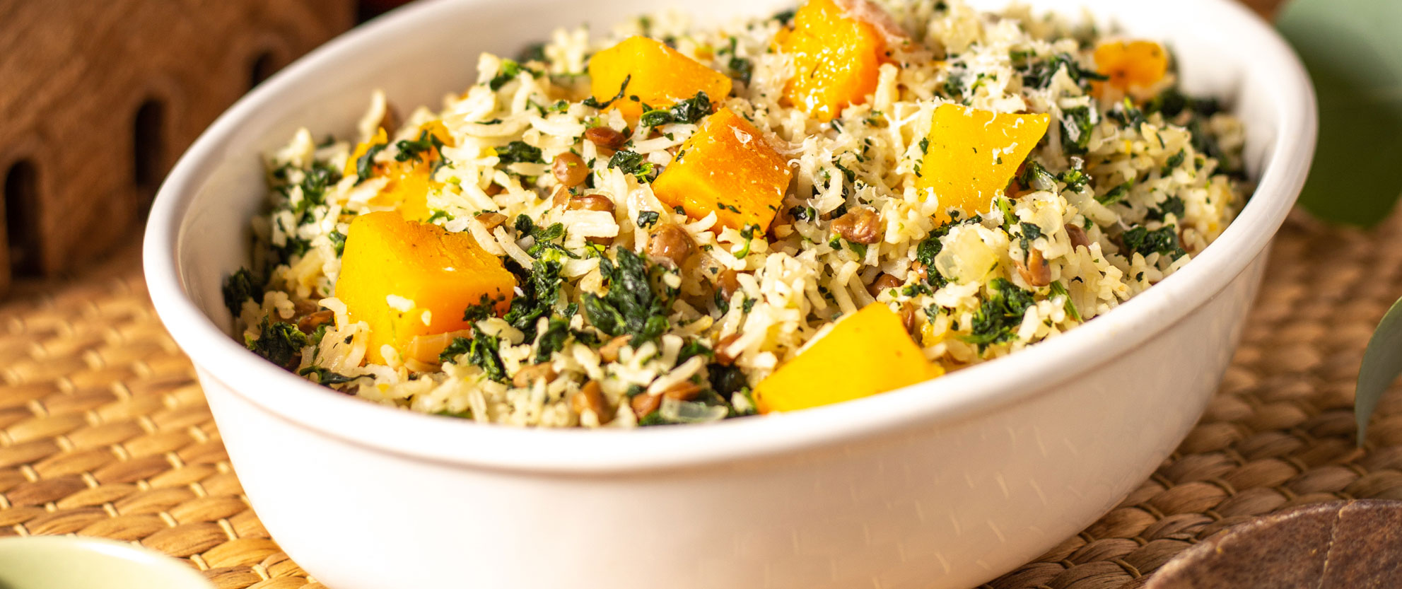 ecoLife© Basmati Rice with Pumpkin, Lentils and Spinach - ecoLife