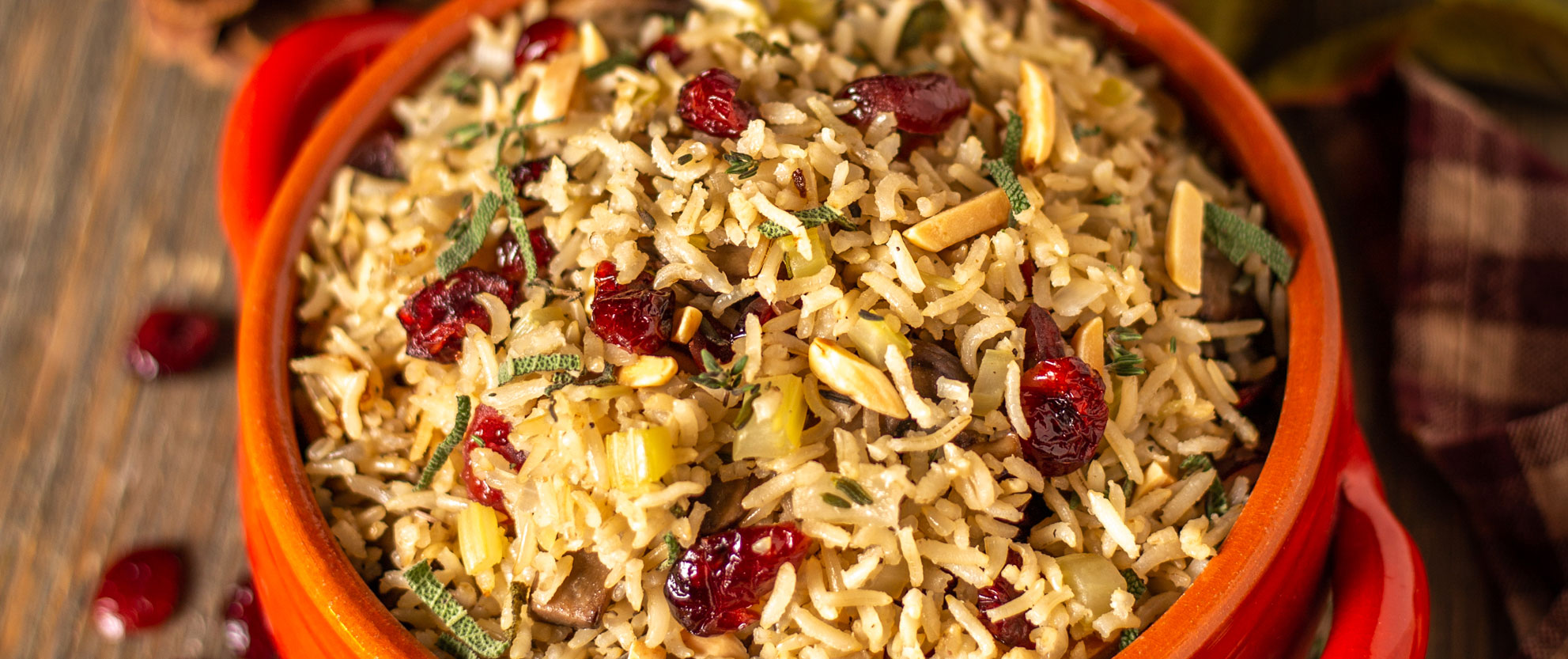 Cranberry, Mushroom and Almond ecoLife® Quick Cook Brown Rice - ecoLife