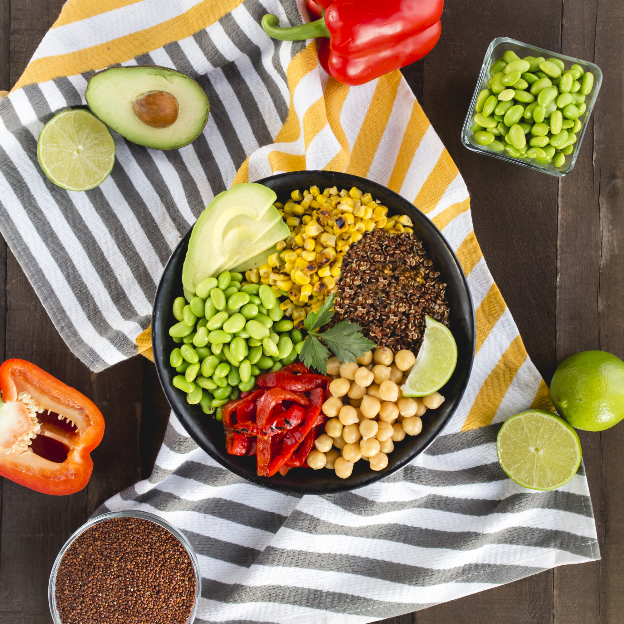 Red Quinoa Taco Bowl