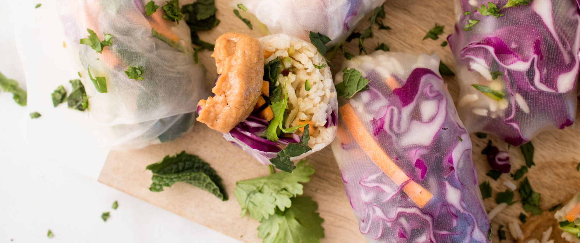 Brown Rice and Zoodle Spring Rolls - ecoLife